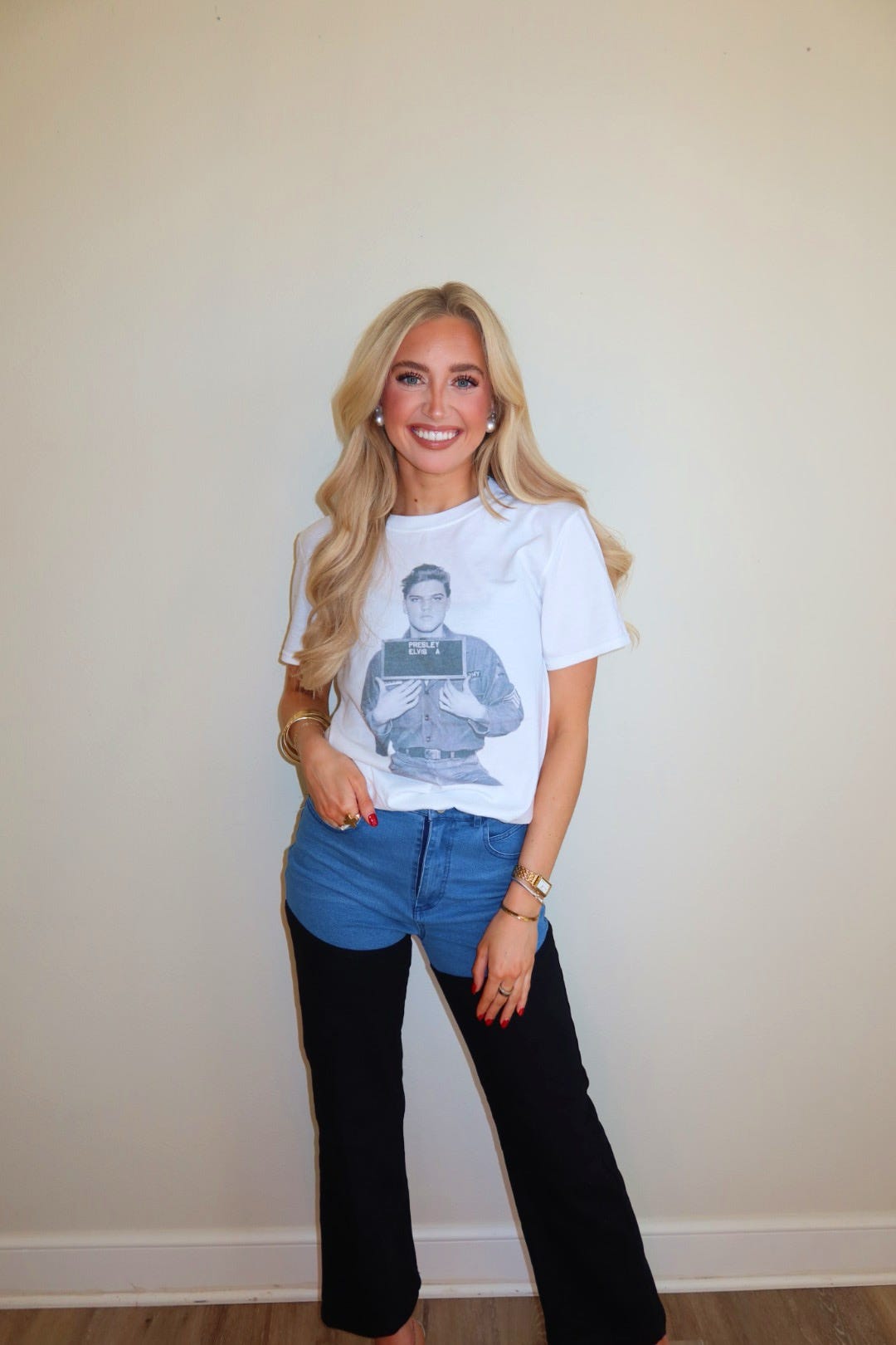 Faded Elvis Army Tee