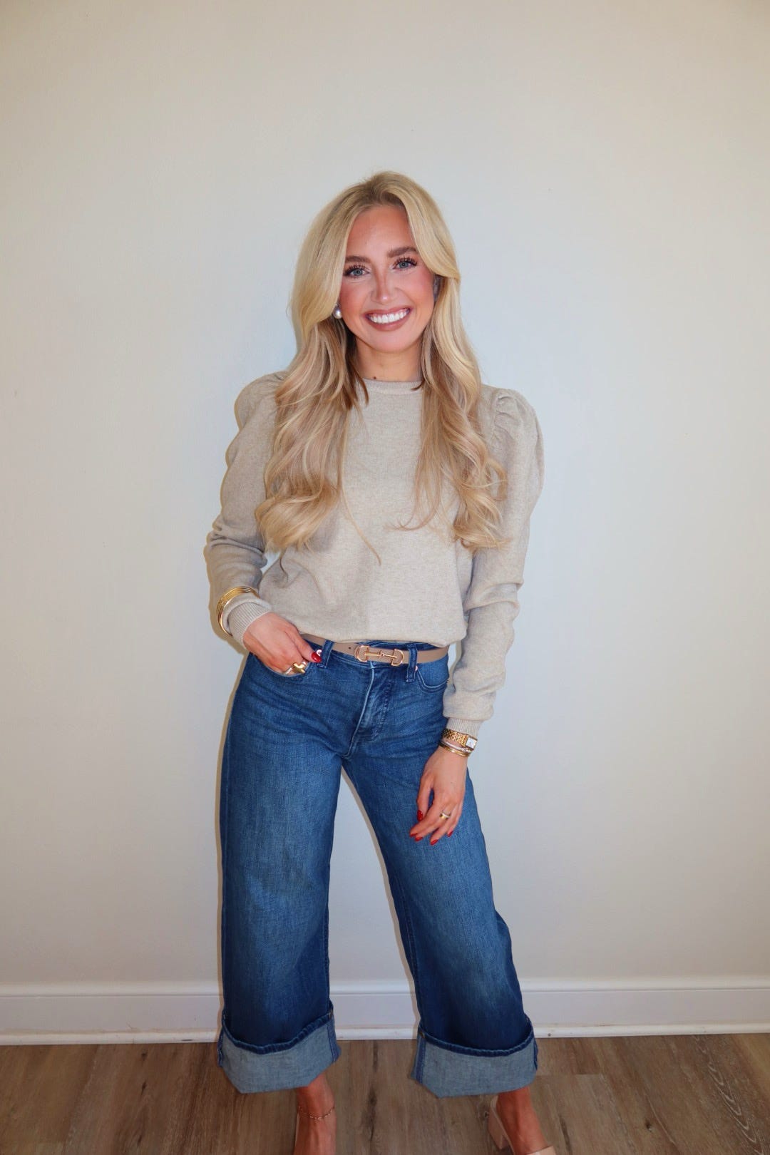 Devyn Dark Wash Wide Leg Jeans