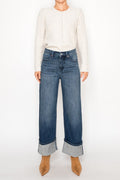 Devyn Dark Wash Wide Leg Jeans