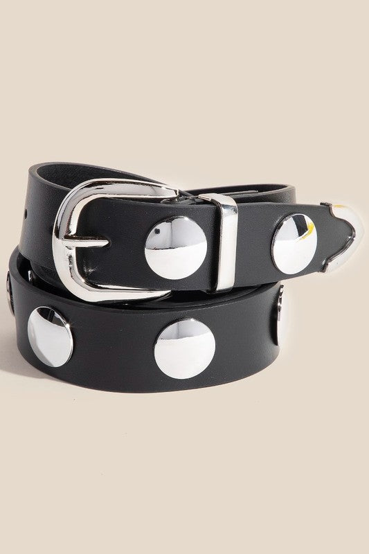 Stacy Studded Vegan Leather Belt|3 Colors